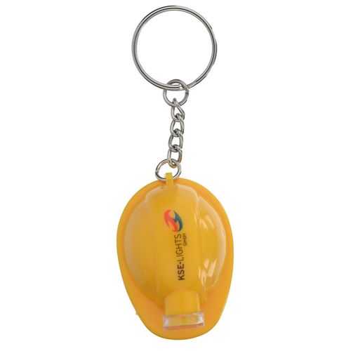 Porte-clés Casque de Chantier Personnalisable Lumineux ABS