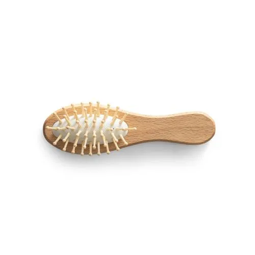 DERN. Brosse à cheveux en bois avec dents en bambou