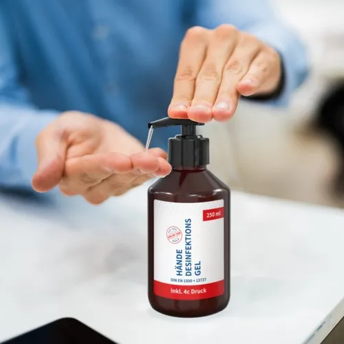 Désinfectant pour les mains, 250 ml, Body Label (R-PET)