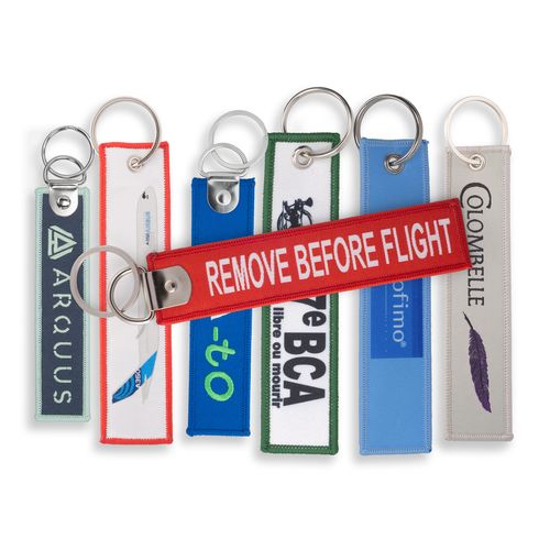 Porte-clés Flamme Personnalisable - Style Aviation Remove Before Flight