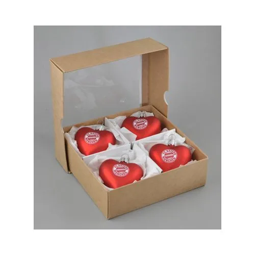 Coeur en verre avec marquage