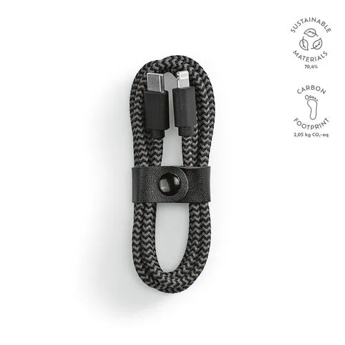 Câble de charge Ramanujan,rPET 1m,USB-C/Lightning,charge rapide