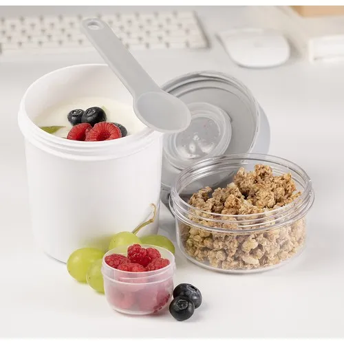 Gobelet à céréales personnalisable 560 ml + compartiment 230 ml