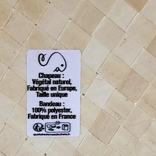 Canotier publicitaire personnalisé - Fabrication 100% Europe