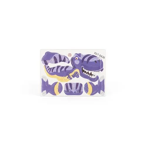 DINOSAURUS. Puzzle 3D en papier en forme de dinosaure