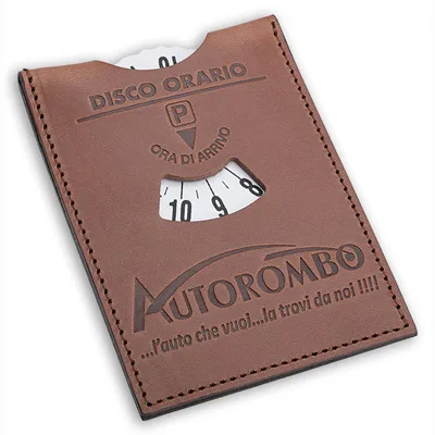 Disque de stationnement en cuir