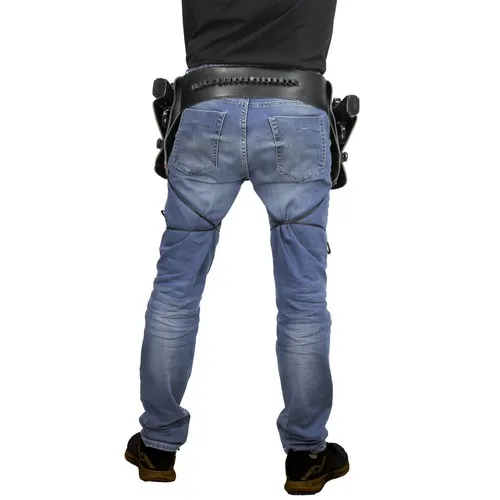 DOUBLE HOLSTER SIMILI CUIR NOIR ADULTE