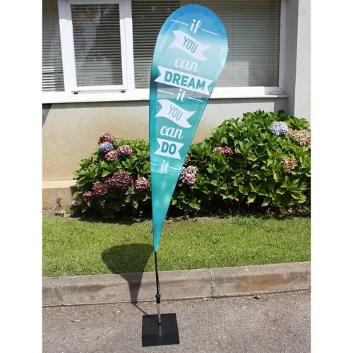 DROP FLAG SANS STRUCTURE PROMOPACK INTÉRIEUR PERSONNALISABLE