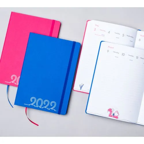 Agenda personnalisable couverture rigide vinyle - Format A5