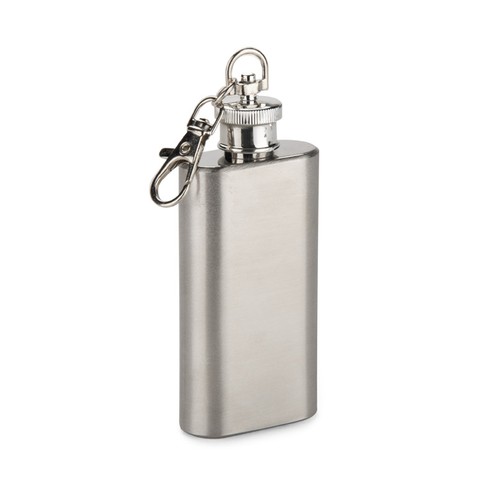 Porte-clés Flasque Inox 50 ml Personnalisable - Cadeau d'Entreprise