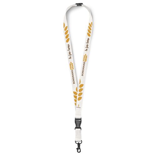 Lanyard Bambou Personnalisé Sérigraphié - Écologique & Durable