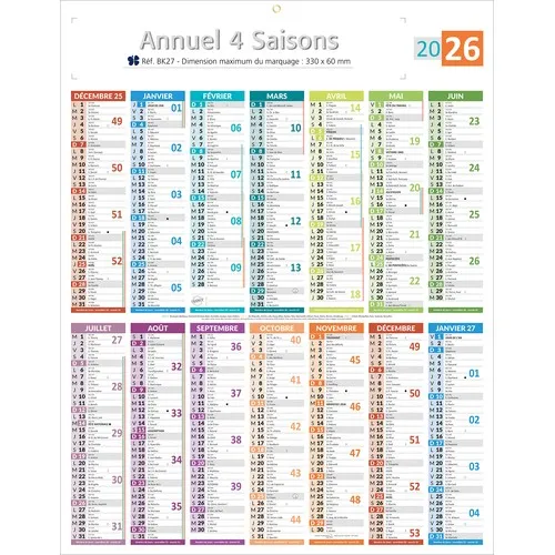ANNUEL 4 SAISONS