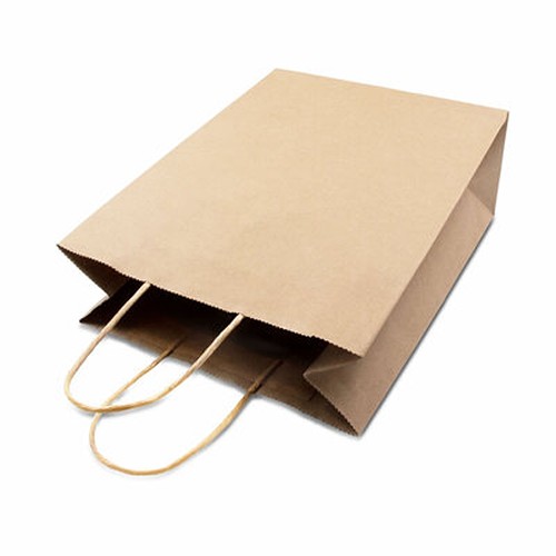 Sac Papier Kraft Recyclé A5 Personnalisable | Poignées Renforcées