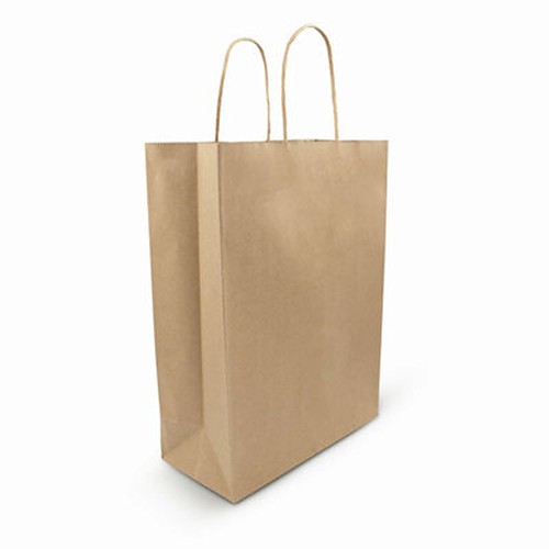 Sac Papier Kraft Recyclé A5 Personnalisable | Poignées Renforcées