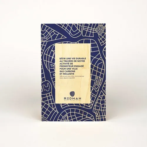 Carte en Bois Rectangulaire Personnalisable - Format 148x98mm