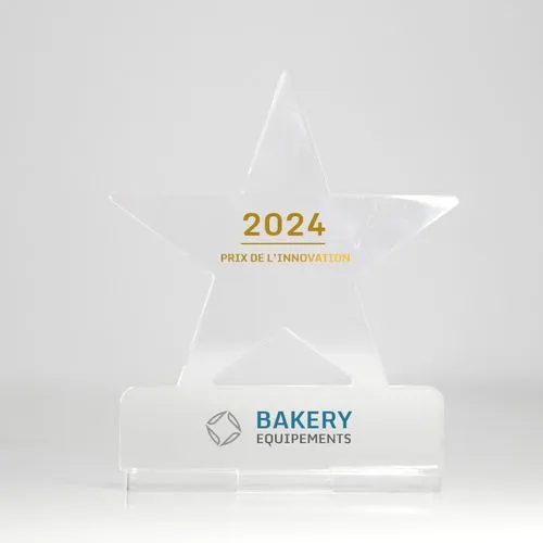 Trophée en plexiglas ETOILE - France 3 mm