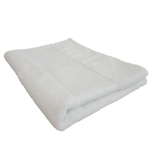 Drap de bain bio avec liteau imprimable - Coton organique 600g/m²