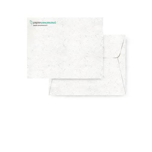Enveloppe à Planter Personnalisée - Papier Ensemencé Écologique
