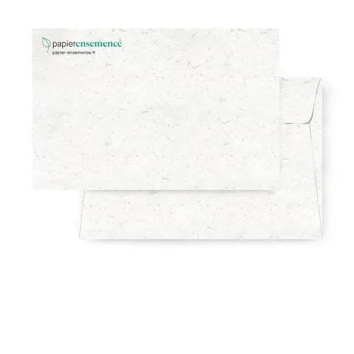 Enveloppe à Planter Personnalisée - Papier Ensemencé Écologique