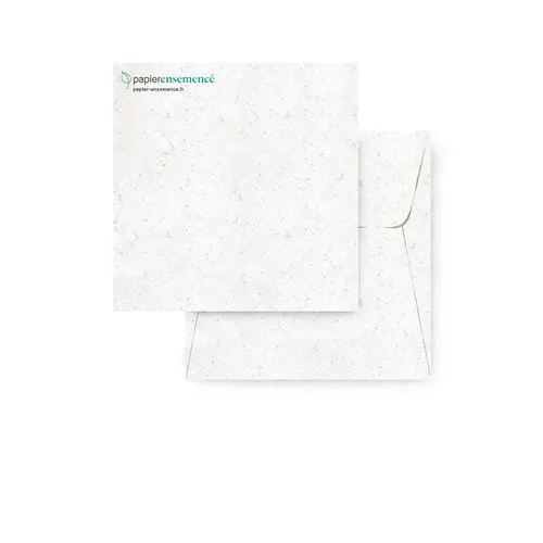 Enveloppe à Planter Personnalisée - Papier Ensemencé Écologique
