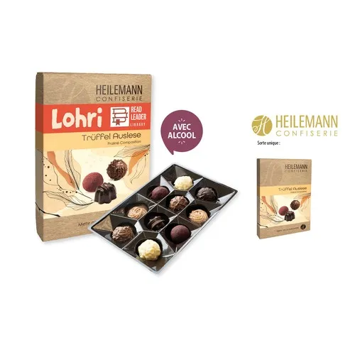 Coffret de 10 Truffes Premium Personnalisables avec Banderole