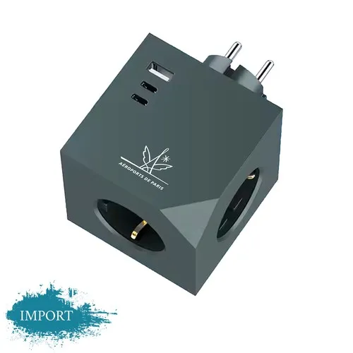 Multiprise 3 Prises + USB + USB-C Personnalisable - 20W