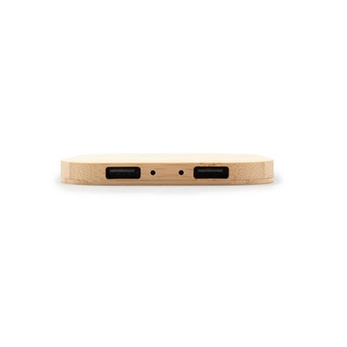 Chargeur Sans Fil Bambou 10W Écologique Personnalisable