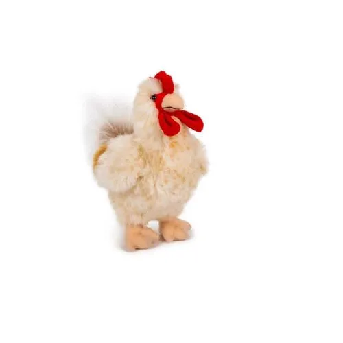Peluche Poule Debout 23 cm Personnalisable - Cadeau Publicitaire