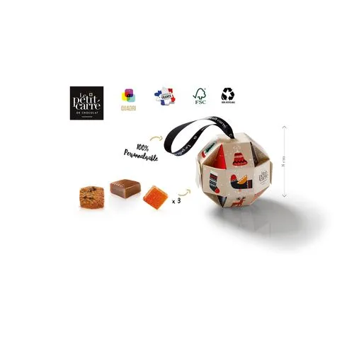 Boule de Noël Gourmande 15 Douceurs Personnalisable