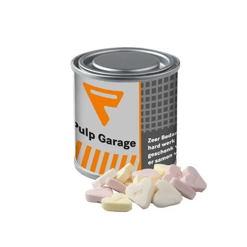 Mini boîte de peinture personnalisée avec bonbons publicitaires