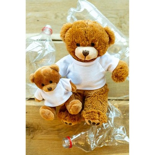 Ours en Peluche Écologique RPET Personnalisable avec T-shirt