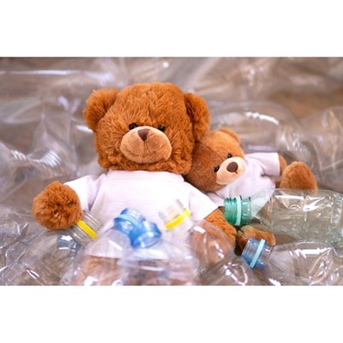 Ours en Peluche Écologique RPET Personnalisable avec T-shirt