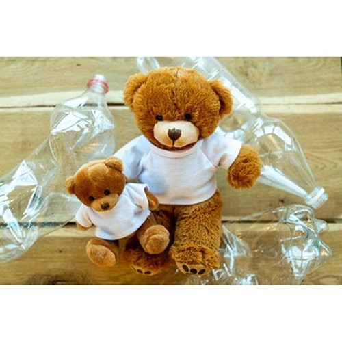 Ours en Peluche Écologique RPET Personnalisable avec T-shirt