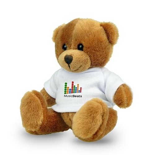 Ours en Peluche Écologique RPET Personnalisable avec T-shirt
