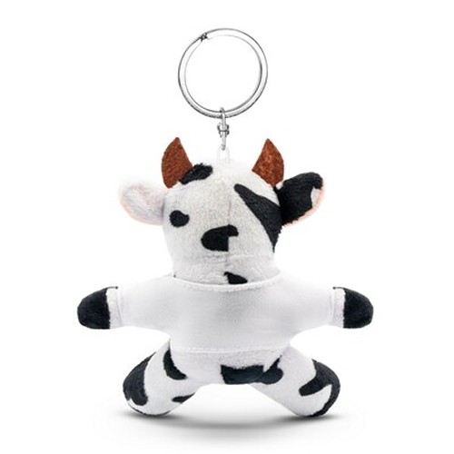 Porte-clés Vache Peluche avec T-shirt Personnalisable | Bessie