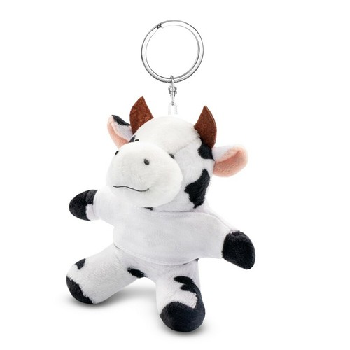 Porte-clés Vache Peluche avec T-shirt Personnalisable | Bessie