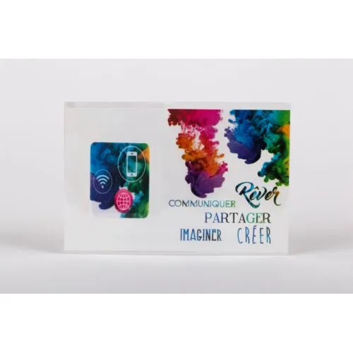 Nettoyeur d'écran adhésif personnalisé - Microfibre publicitaire