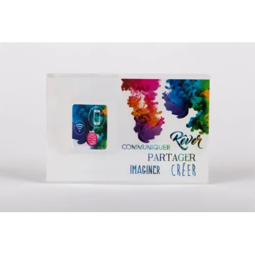 Nettoyeur d'écran adhésif personnalisé - Microfibre publicitaire