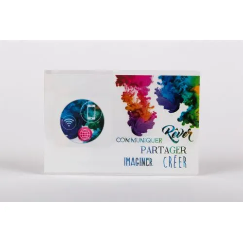 Nettoyeur d'écran adhésif personnalisé - Microfibre publicitaire