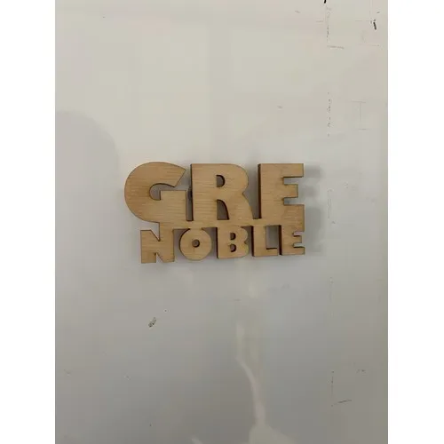 Magnet en bois personnalisable - Fabrication française artisanale