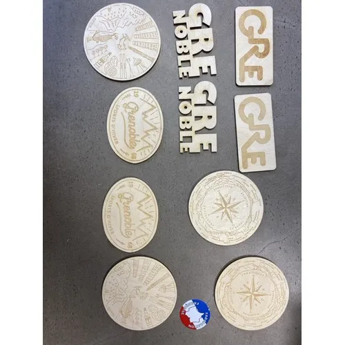 Magnet en bois personnalisable - Fabrication française artisanale