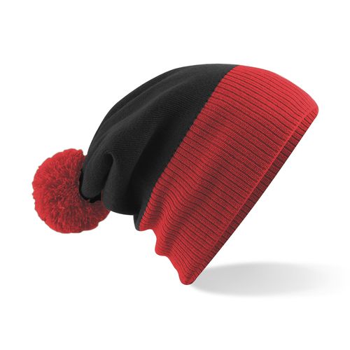 Bonnet Bicolore à Pompon Personnalisable - Snowstar®