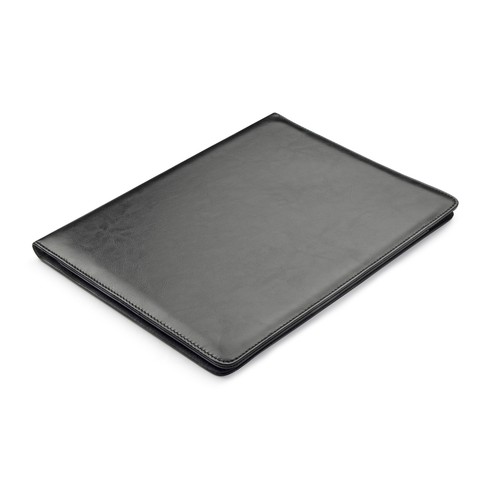 Conférencier A4 en Simili Cuir Personnalisable - Noir Premium