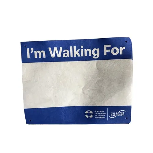 Dossard de Course Personnalisable en Tyvek avec Épingle - Dès 500 ex.