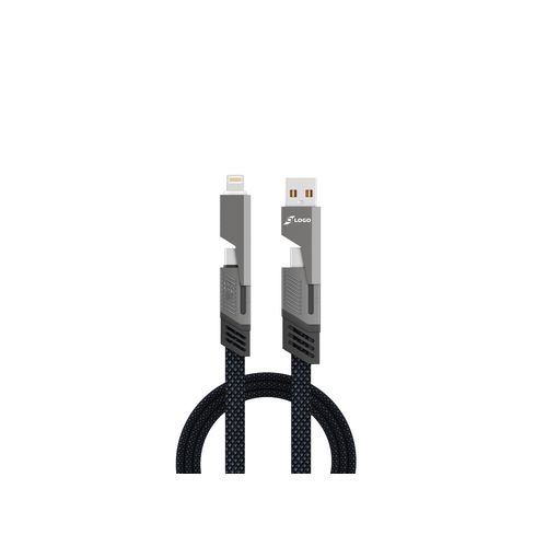 Câble de charge universel 4 en 1 personnalisable - 1m