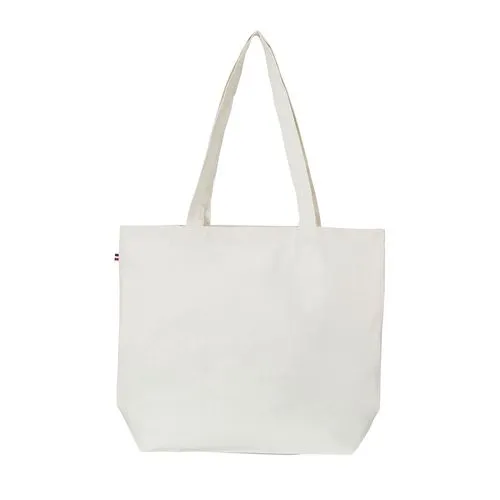 Sac Shopping Français en Coton Recyclé Personnalisable