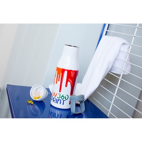 Bouteille Isotherme 500ml Personnalisable avec Gobelet Intégré