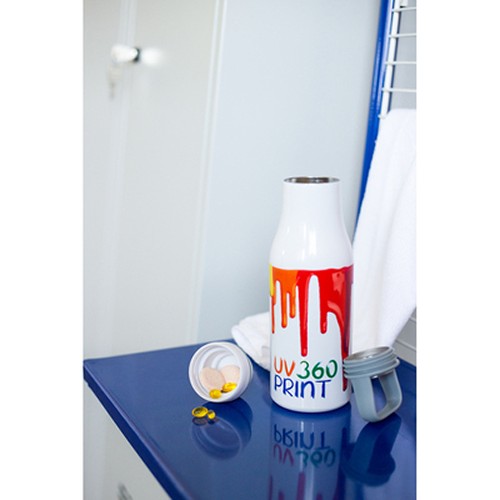 Bouteille Isotherme 500ml Personnalisable avec Gobelet Intégré