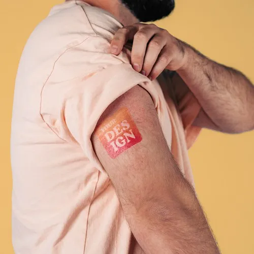 Tatouage Éphémère Personnalisé Couleur A5 - Communication Événementielle