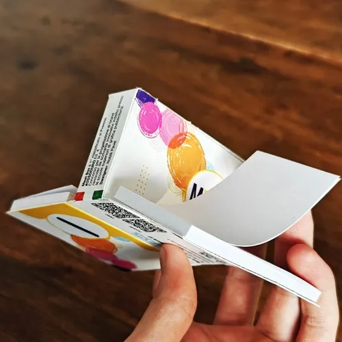 Bloc-notes repositionnable publicitaire – Forme boîte de médicament